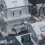 Goizper smart-G operator working on a Guibe gearbox